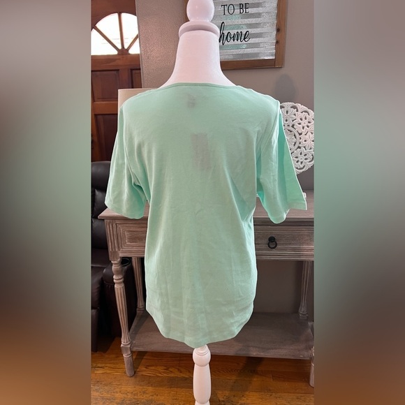 NWT Karen Scott Cutout Tee - Picture 4 of 6